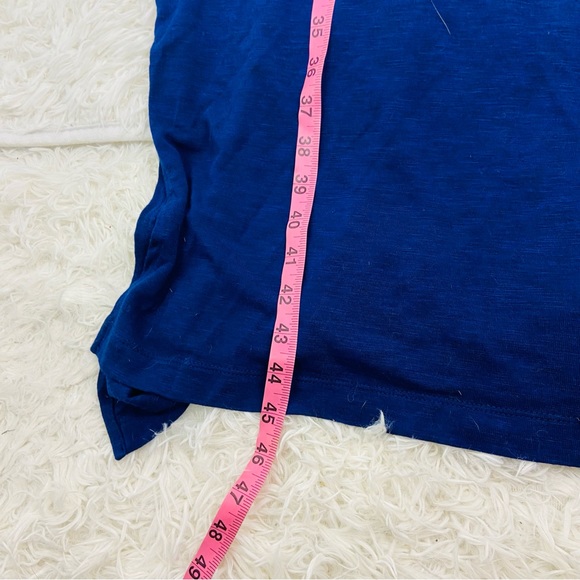 JESSICA SIMPSON navy Tee shirt plain mini slit dress size large - Picture 16 of 17